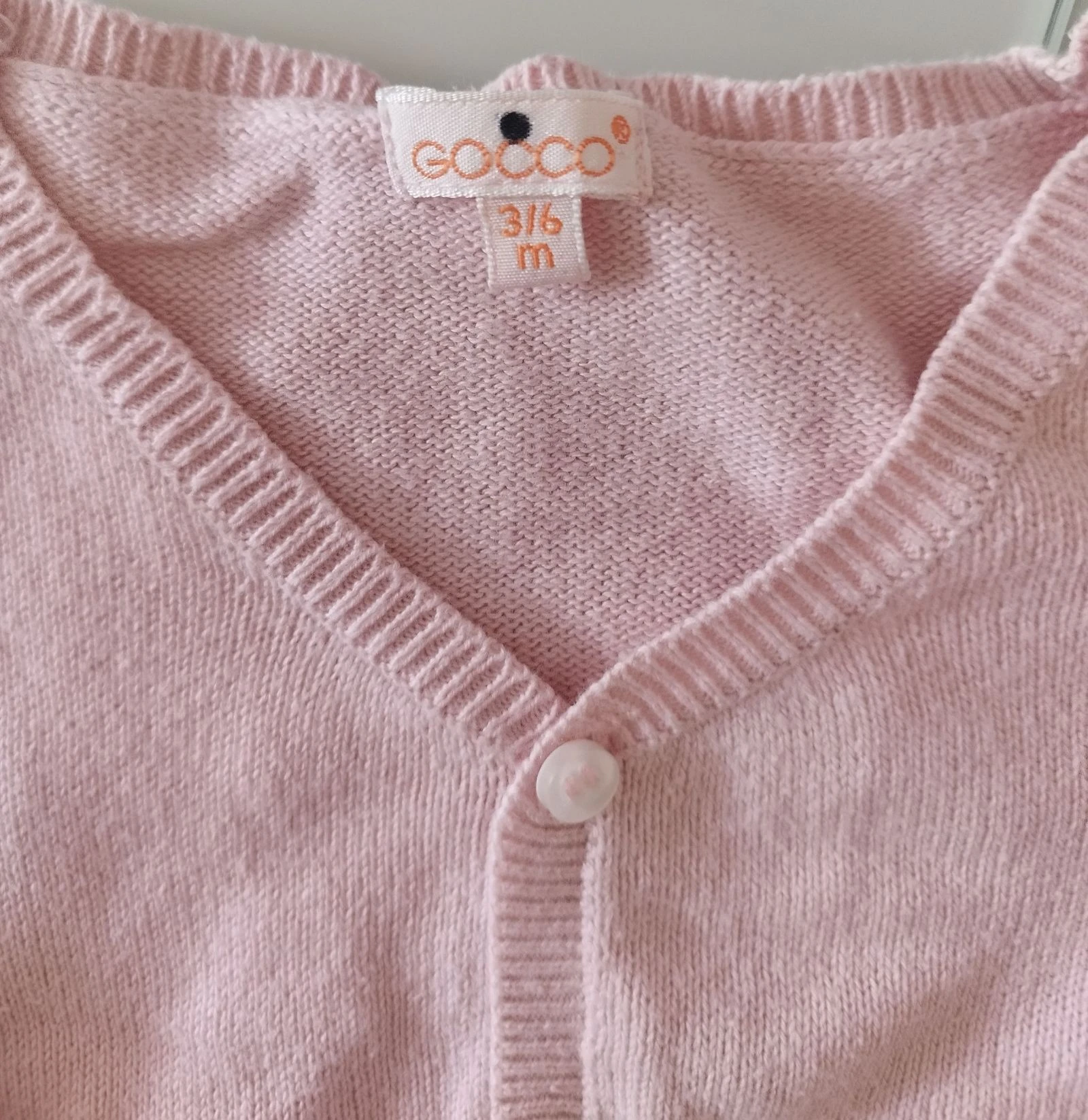 Chaqueta de punto rosa con botos Gocco 3-6 meses – photo 2